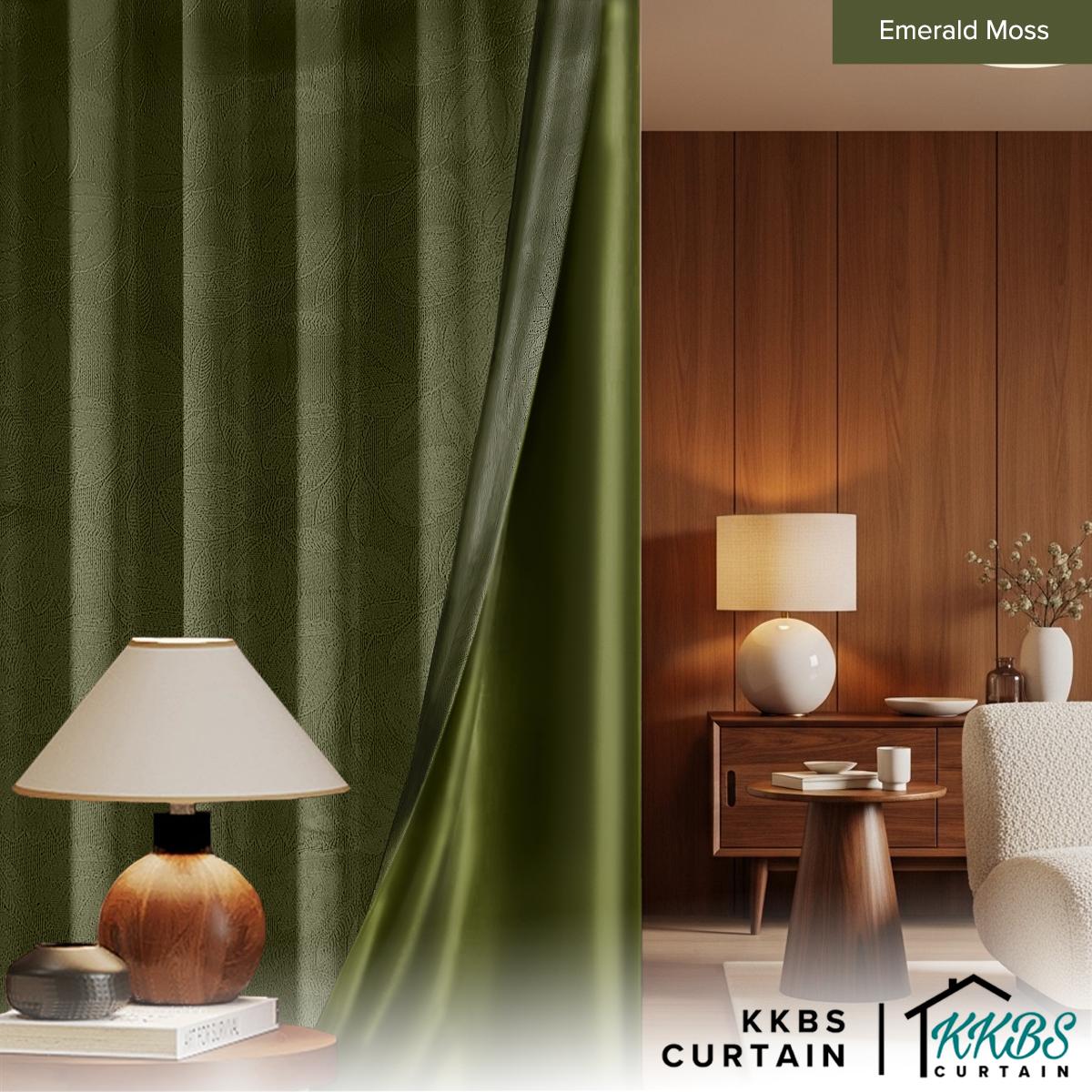 Miranda 90-98% Blackout Curtain Ready Made Hook & Eyelet - Std Width