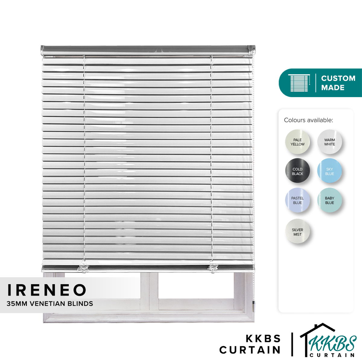 Bidai Venetian Ireneo 35mm Dibuat Tersuai