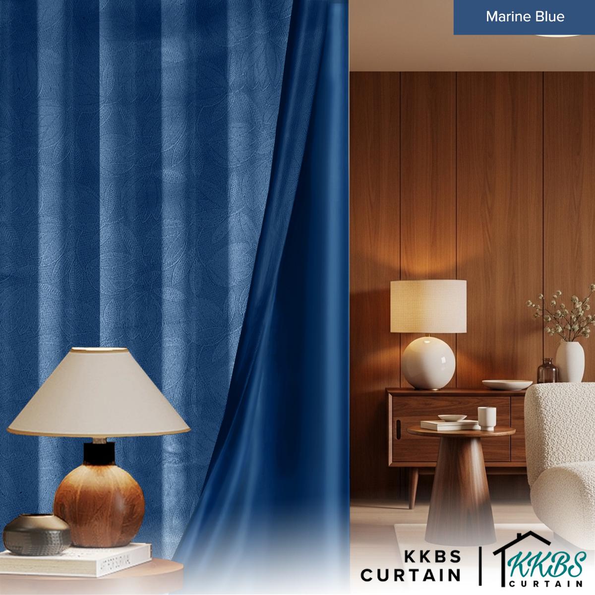 Miranda 90-98% Blackout Curtain Ready Made Hook & Eyelet - Std Width