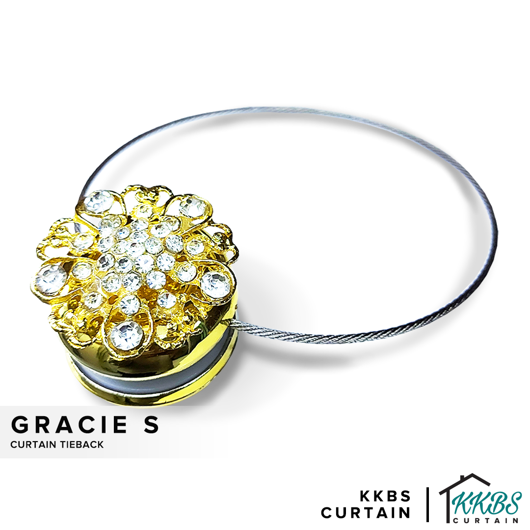 Gracie S 磁性水晶窗帘绑带
