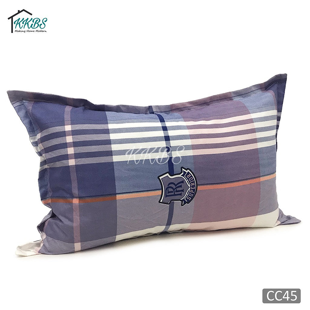Cashmerey Sarung Bantal Kapas Kasmir Bercorak