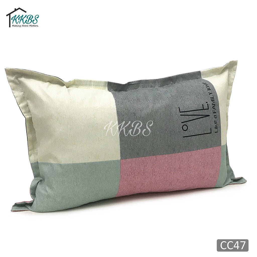 Cashmerey Sarung Bantal Kapas Kasmir Bercorak