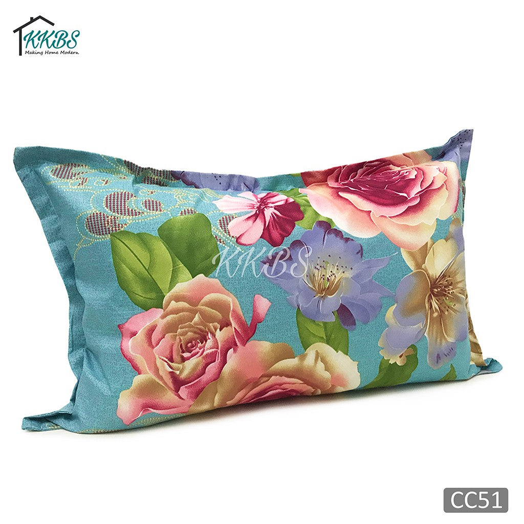 Cashmerey Sarung Bantal Kapas Kasmir Bercorak