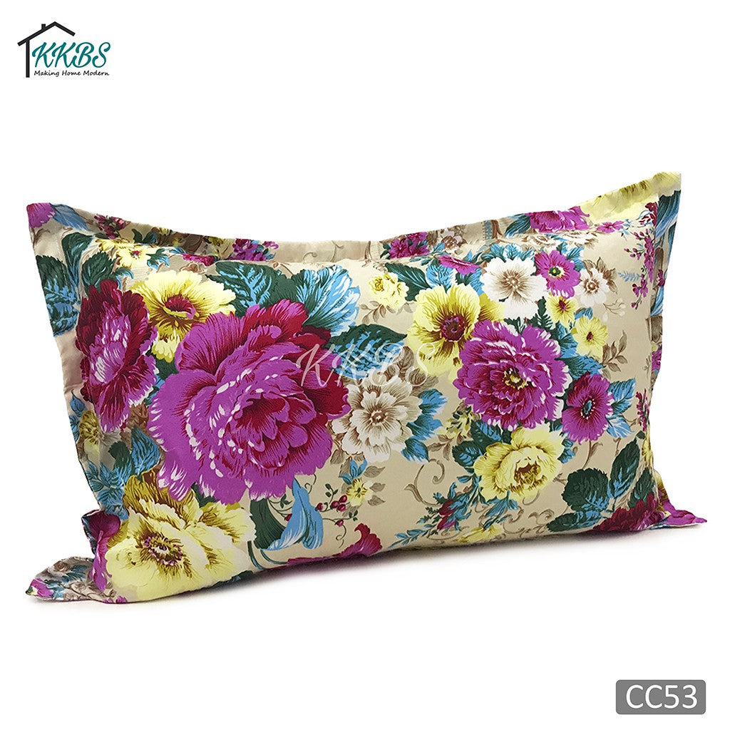 Cashmerey Sarung Bantal Kapas Kasmir Bercorak