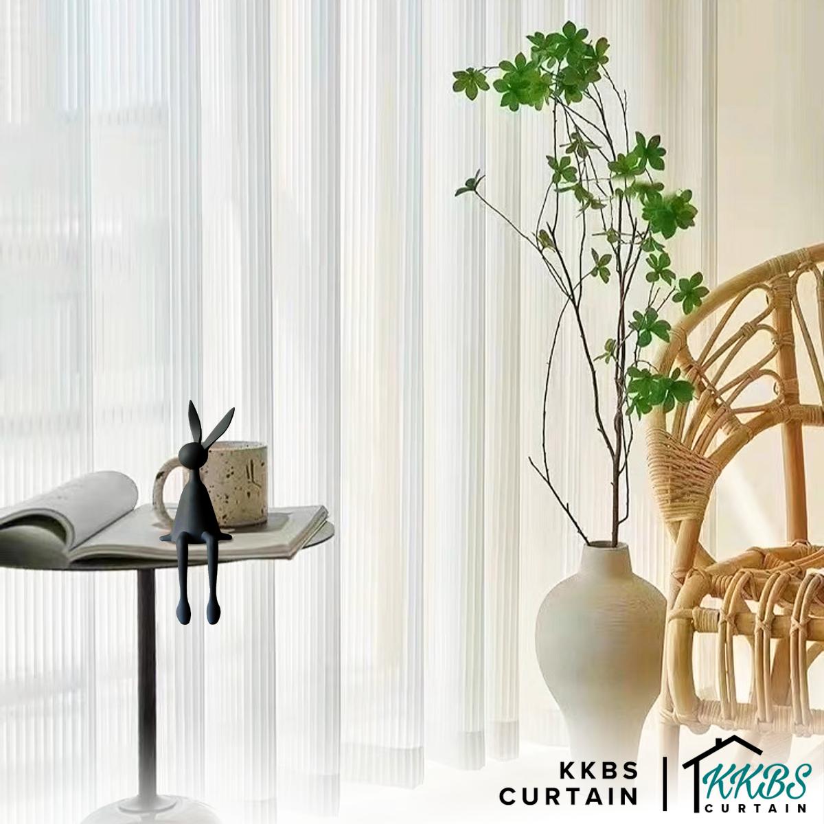 Vertica Langsir Sheer Siap Jahit