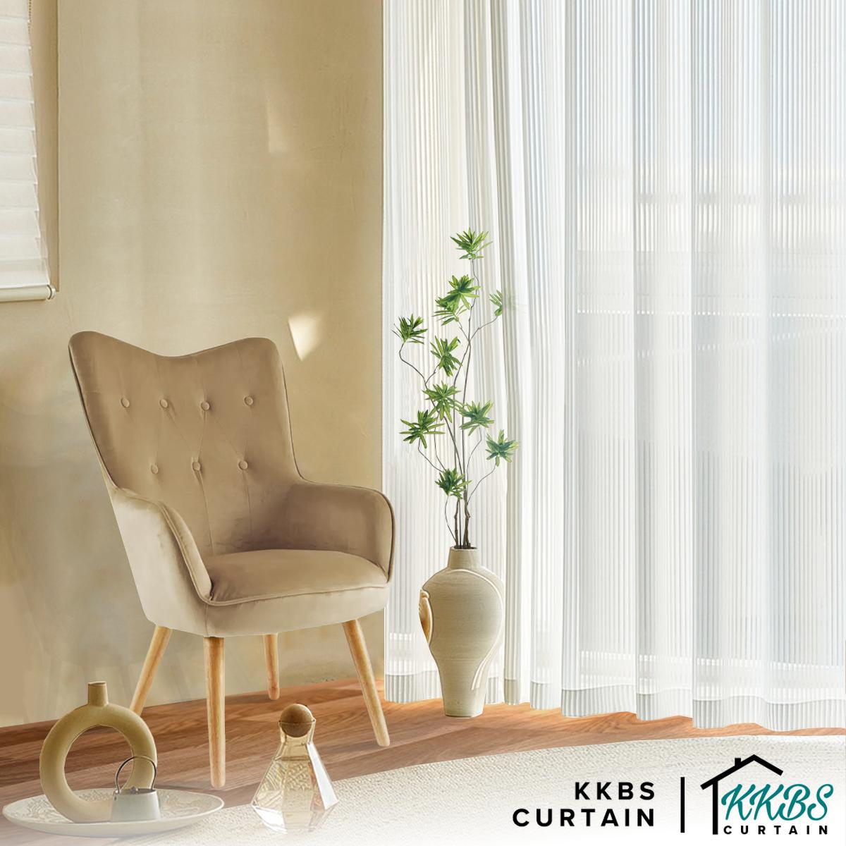 Vertica Langsir Sheer Siap Jahit