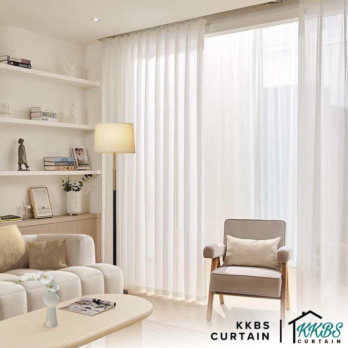 Vertica Langsir Sheer Siap Jahit