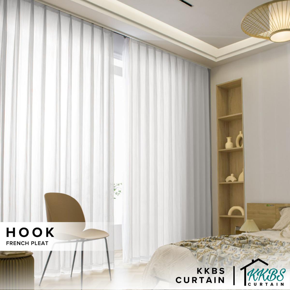 Vertica Langsir Sheer Siap Jahit