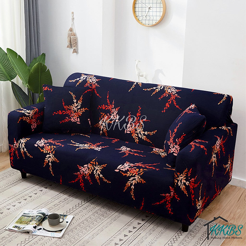 Pelindung Calar Anti Gelincir Sarung Sofa Elastik Gentian Susu Halaman 2