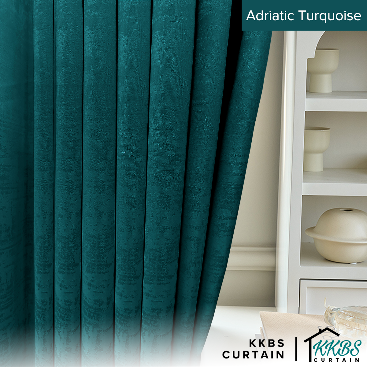Jorica 85-95% Blackout Curtain Ready Made Extra Width
