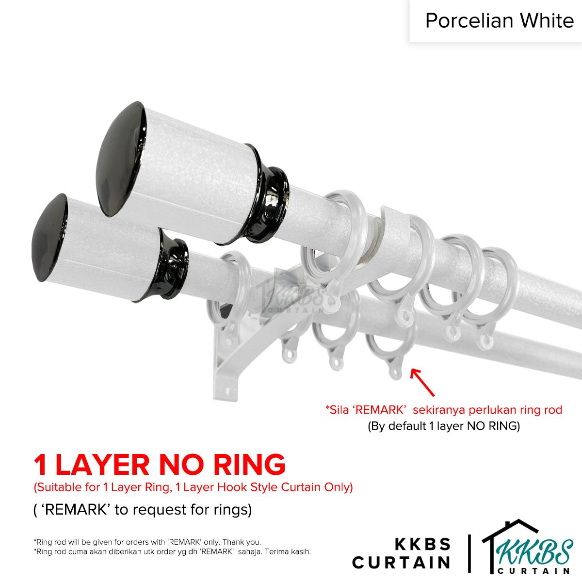 Luxstony Batang Langsir Set Lengkap Double