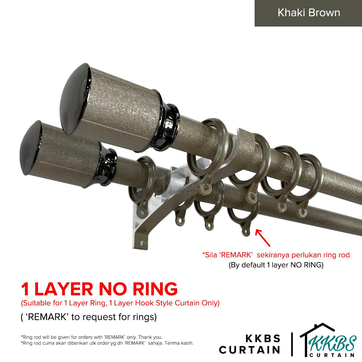 Luxstony Batang Langsir Set Lengkap Double