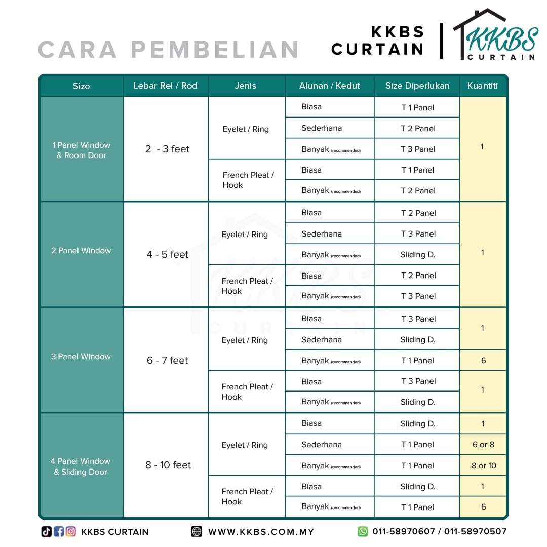Bletilla Langsir Sheer Tempahan