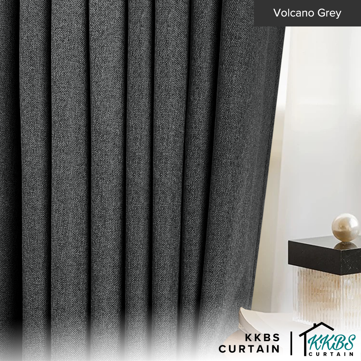 Mizuka 100% Blackout Curtain Ready Made Extra Width