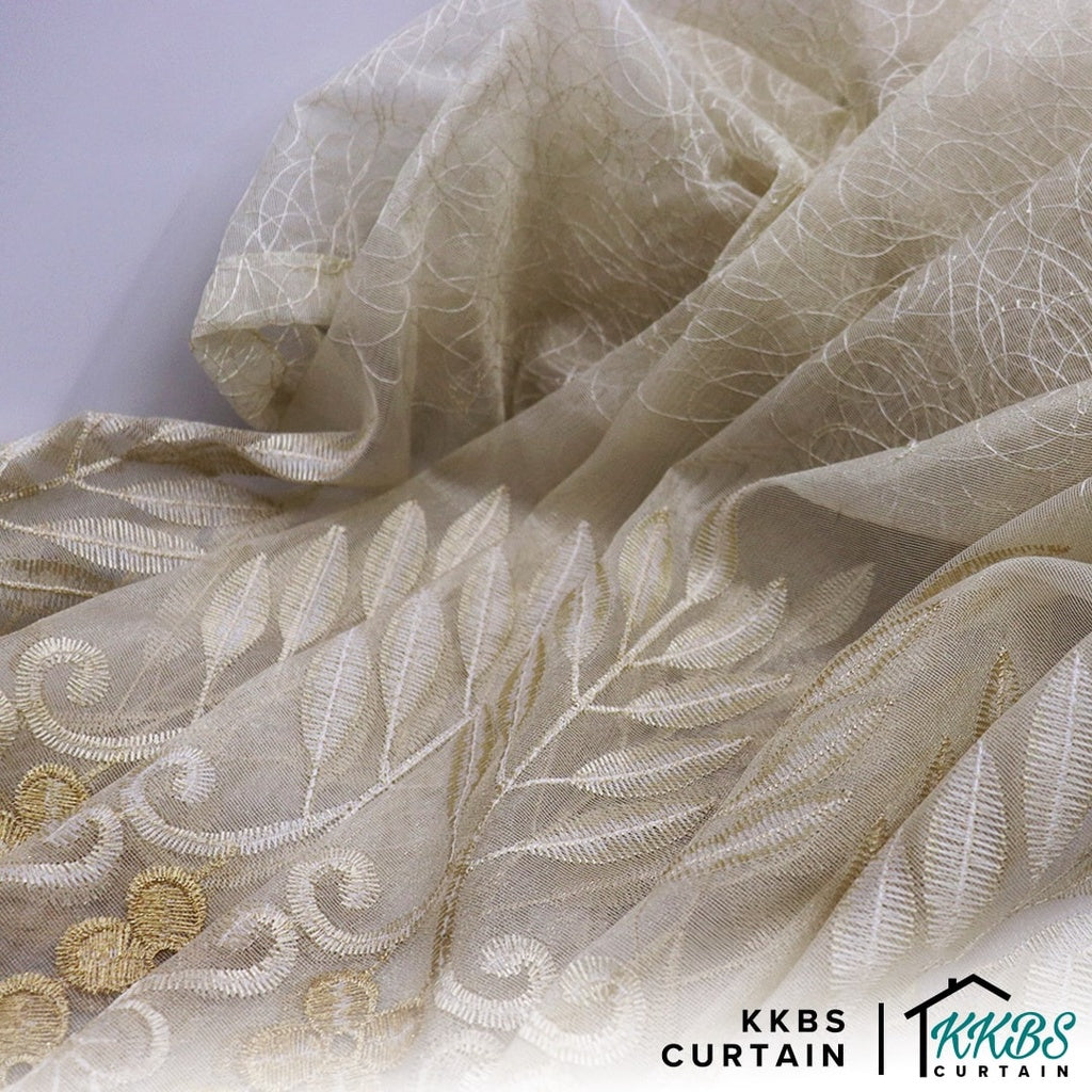 KKBS CURTAIN Begonia Langsir Sheer/Net Siap Jahit Cangkuk & Ring (Begonia Sheer Tulle Day Curtain Ready Stock/Readymade)