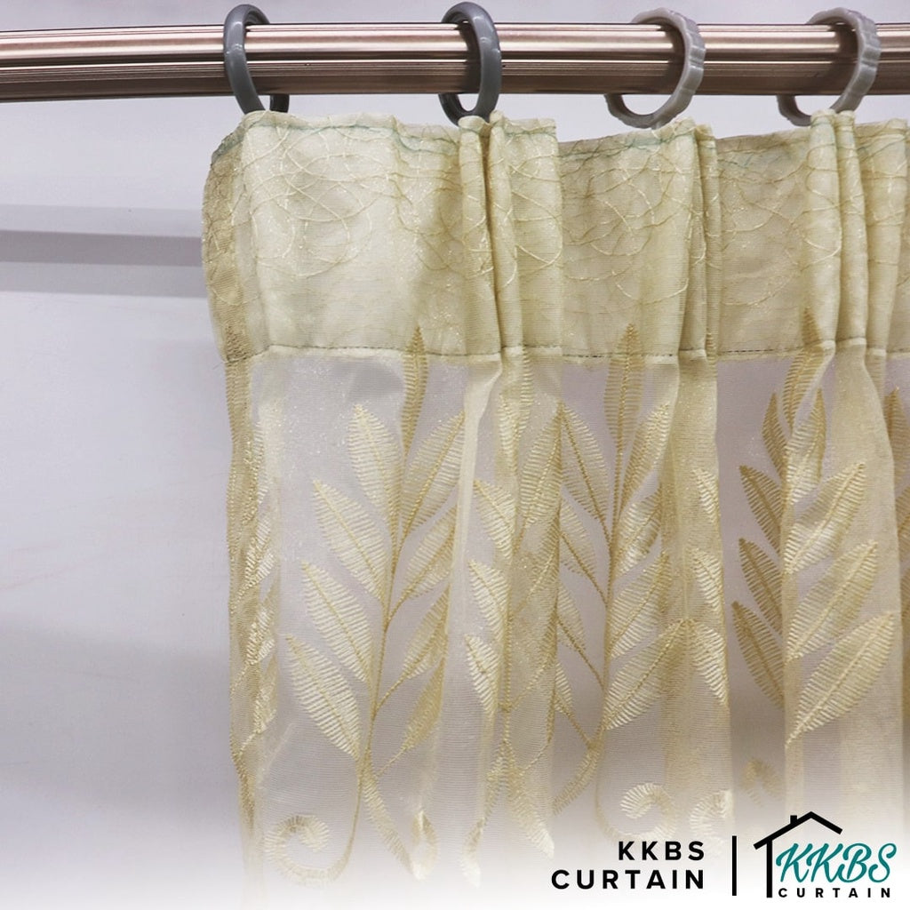 KKBS CURTAIN Begonia Langsir Sheer/Net Siap Jahit Cangkuk & Ring (Begonia Sheer Tulle Day Curtain Ready Stock/Readymade)