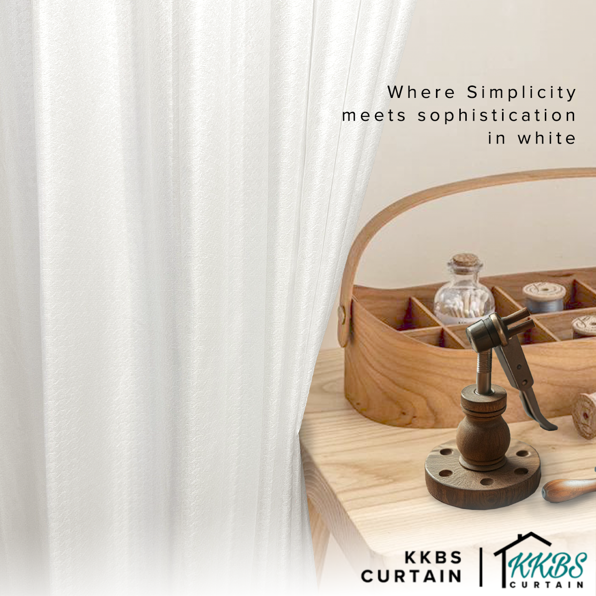 Hermysa Privacy Sheer Curtain Ready Made