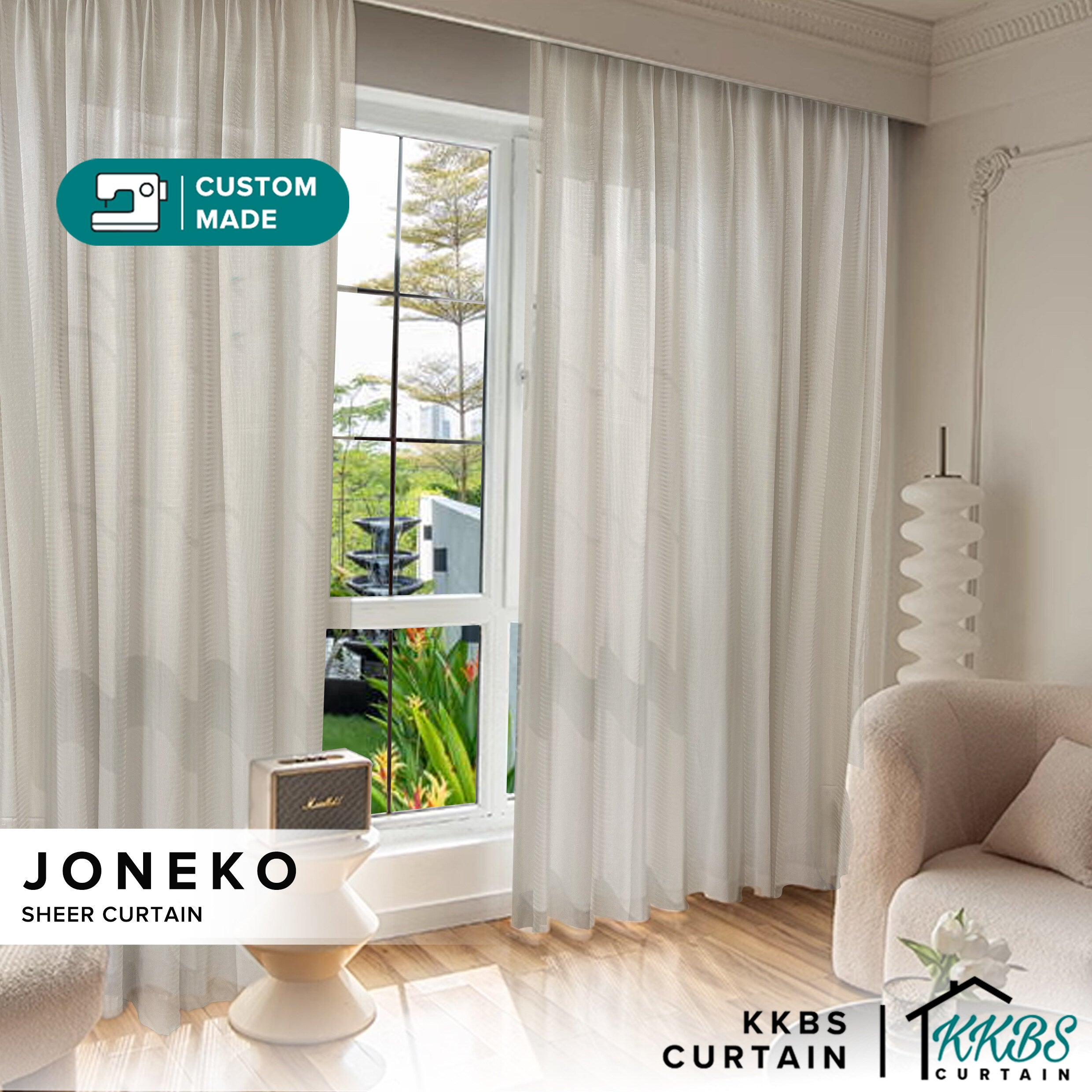 Joneko Langsir Sheer Tempahan
