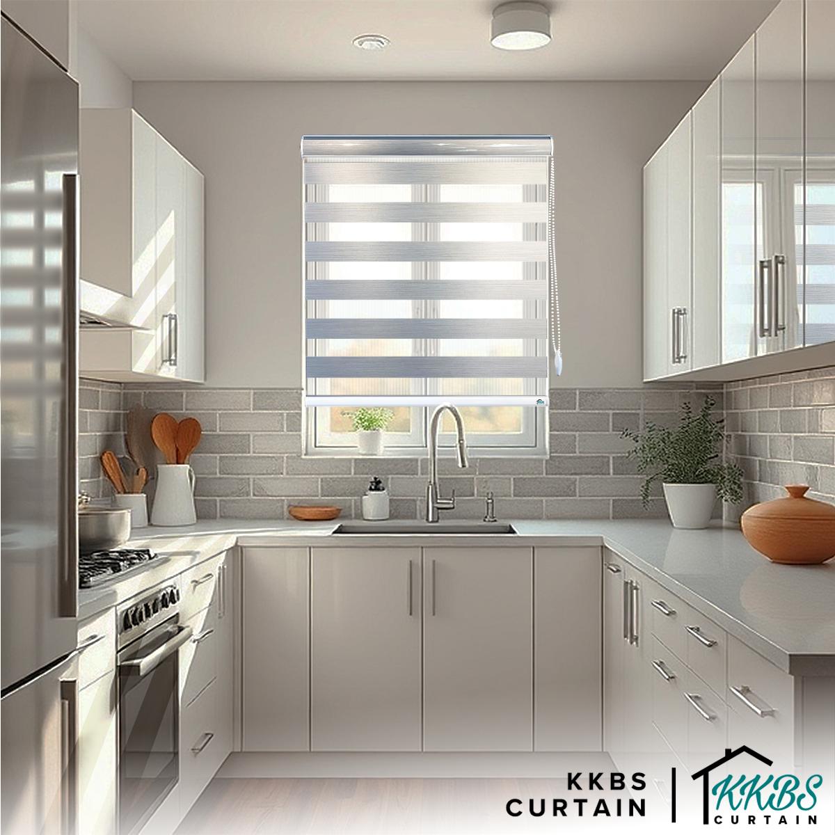 Isidro 100% Blackout Zebra Blinds Dibuat Tersuai