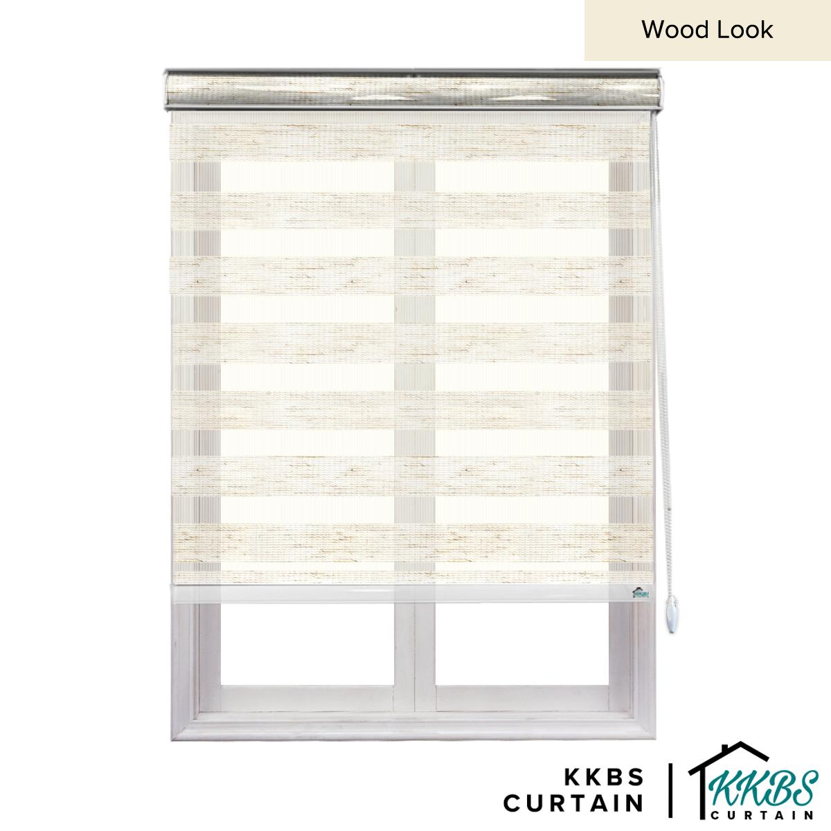 Maximo Semi - Blackout Zebra Blinds Custom Made