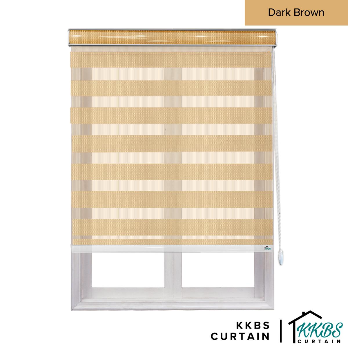 Maximo Semi - Blackout Zebra Blinds Custom Made
