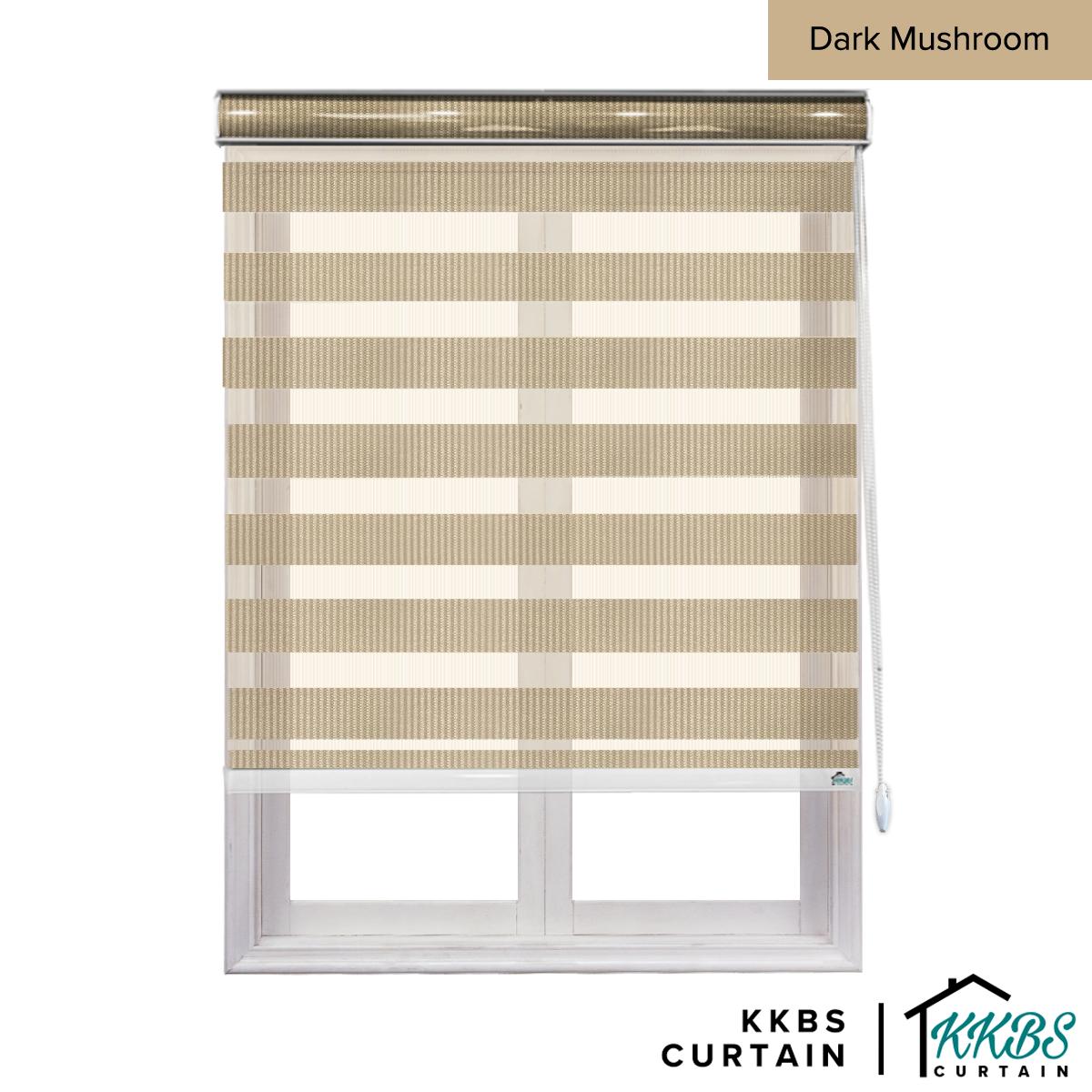 Maximo Semi - Blackout Zebra Blinds Custom Made