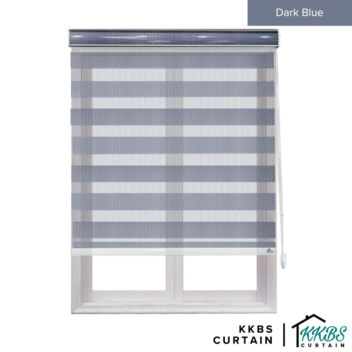 Maximo Semi - Blackout Zebra Blinds Custom Made