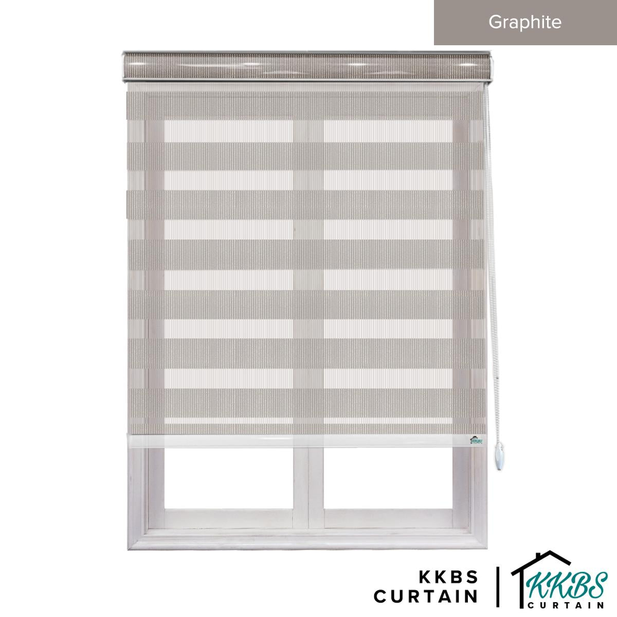 Maximo Semi - Blackout Zebra Blinds Custom Made