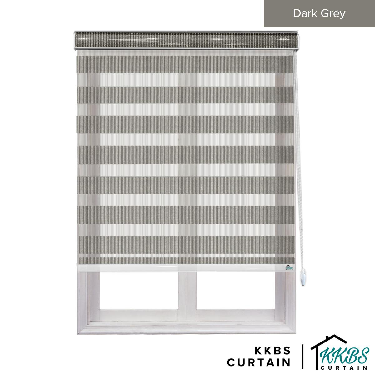 Maximo Semi - Blackout Zebra Blinds Custom Made