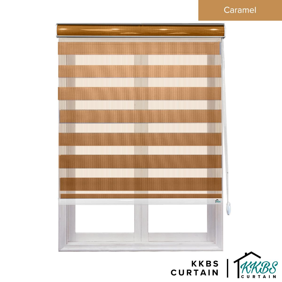 Maximo Semi - Blackout Zebra Blinds Custom Made