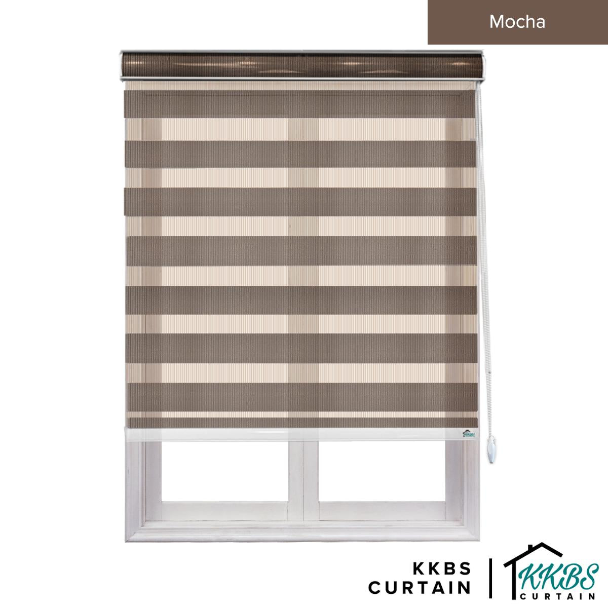 Maximo Semi - Blackout Zebra Blinds Custom Made