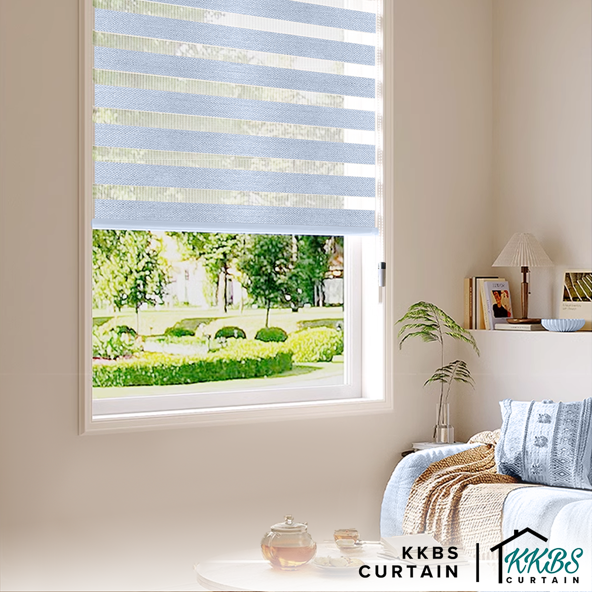 Harano 100% Blackout Zebra Blinds Dibuat Tersuai
