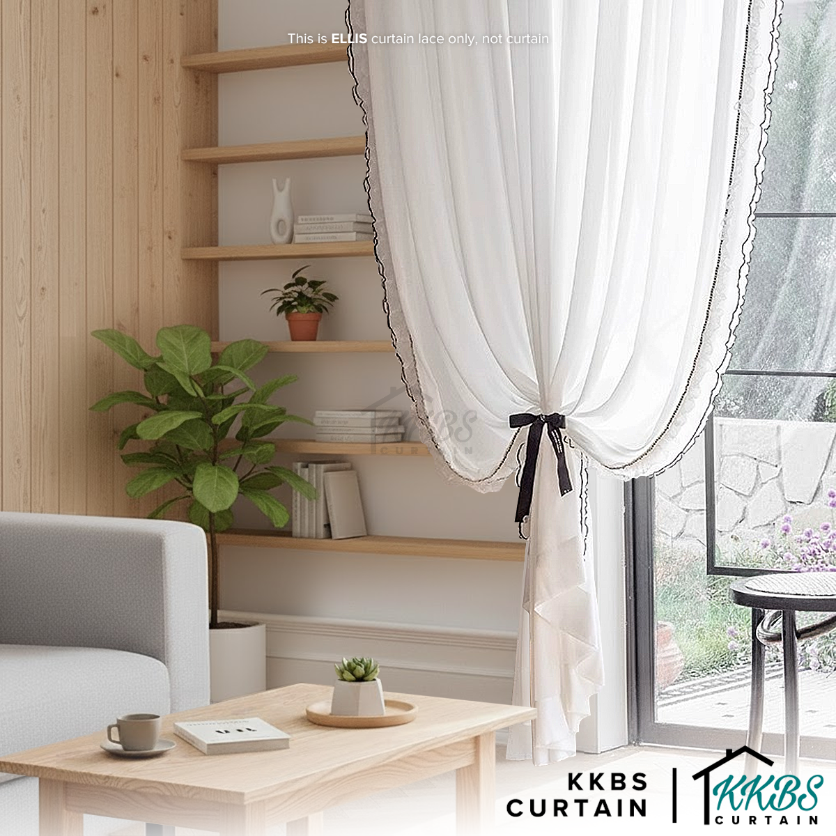 Ellis Curtain Laces Cut by Metre