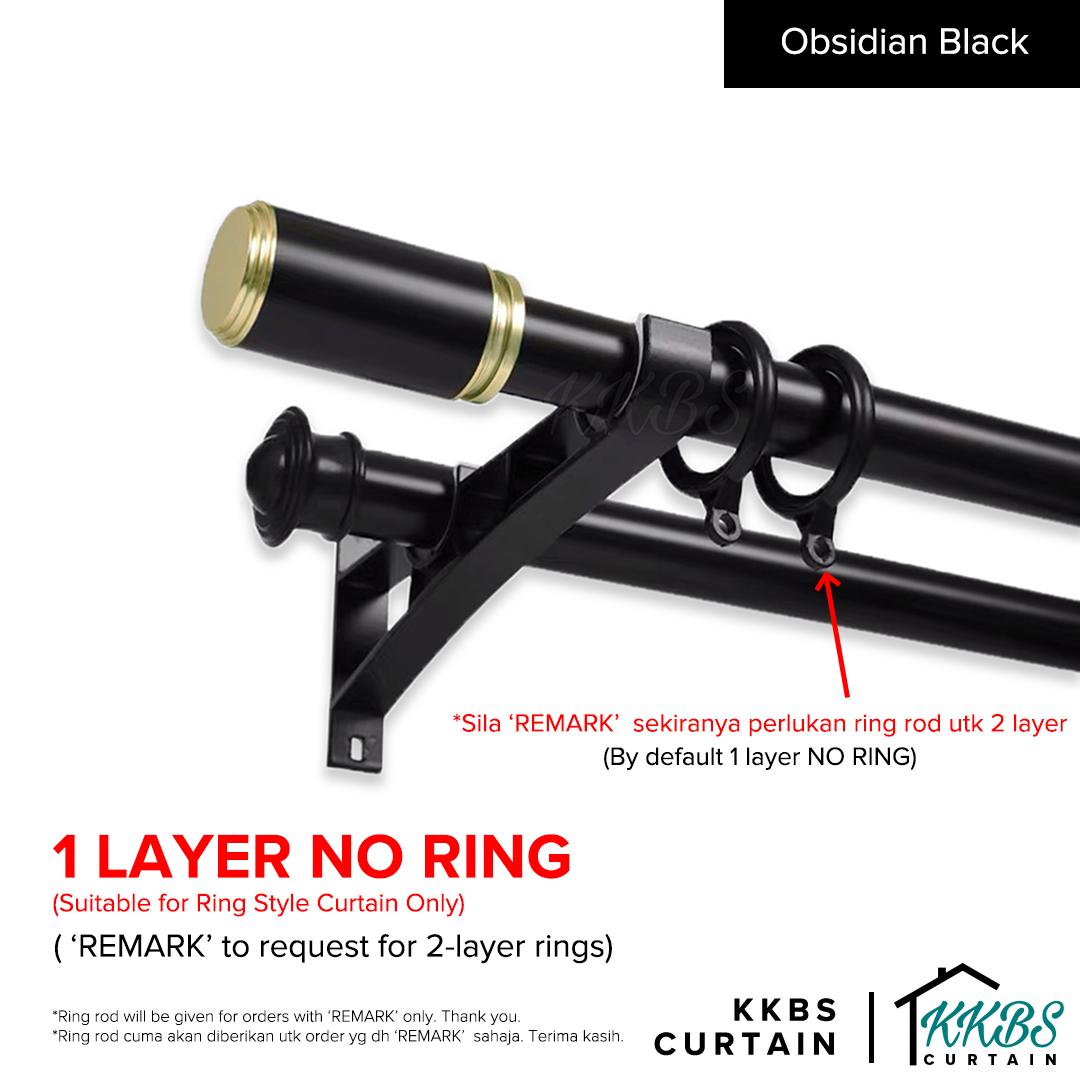 Set Lengkap Rod Langsir Morandy Berganda