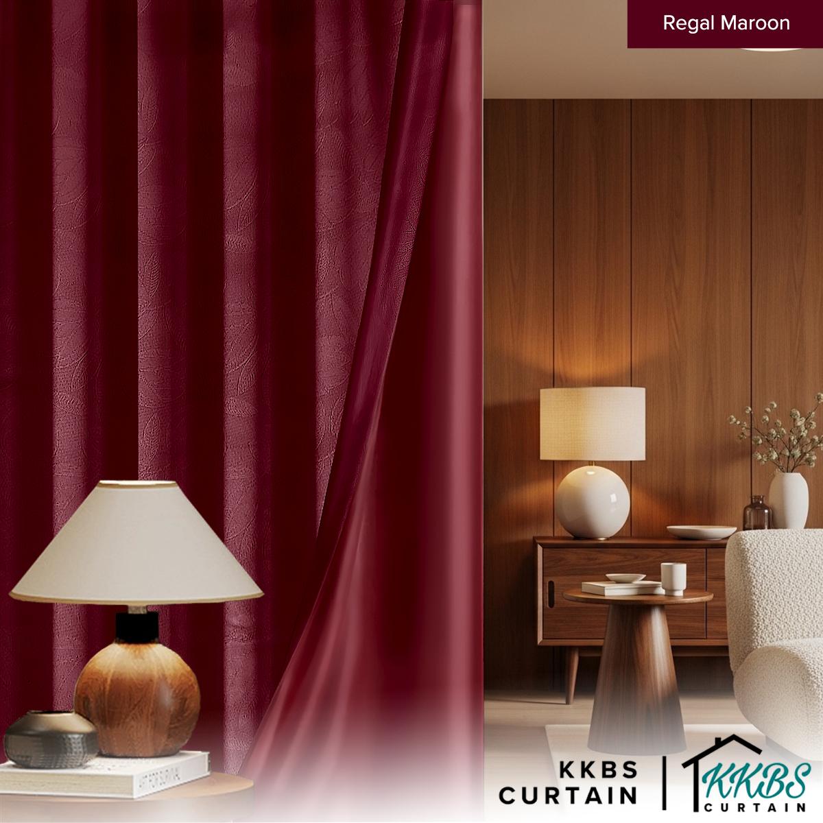 Miranda 90-98% Blackout Curtain Ready Made Hook & Eyelet - Extra Width