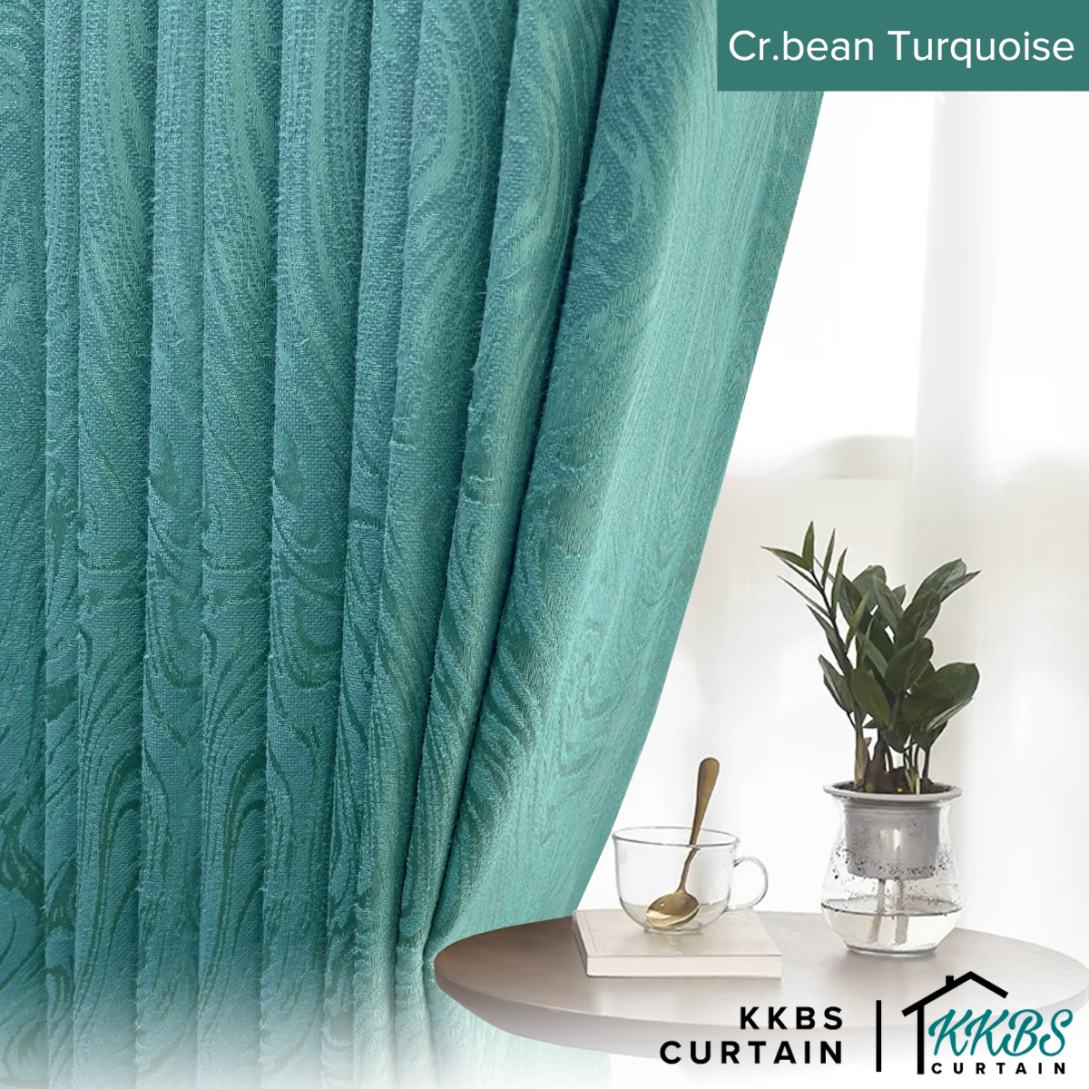 Neluna Langsir Semi Blackout Siap Jahit Lebar Standard