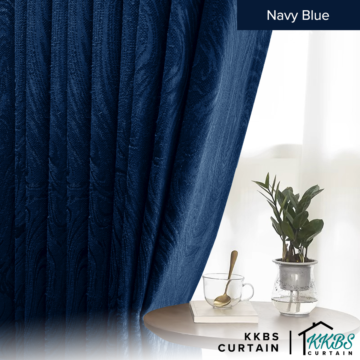 Neluna Langsir Semi Blackout Lebar Standard