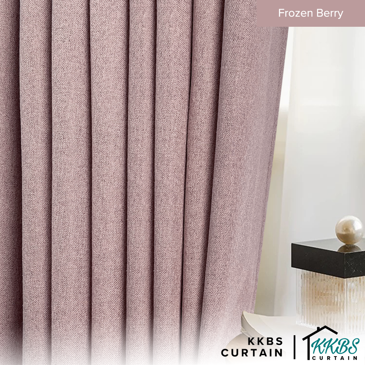 Mizuka 100% Blackout Curtain Ready Made Standard Width