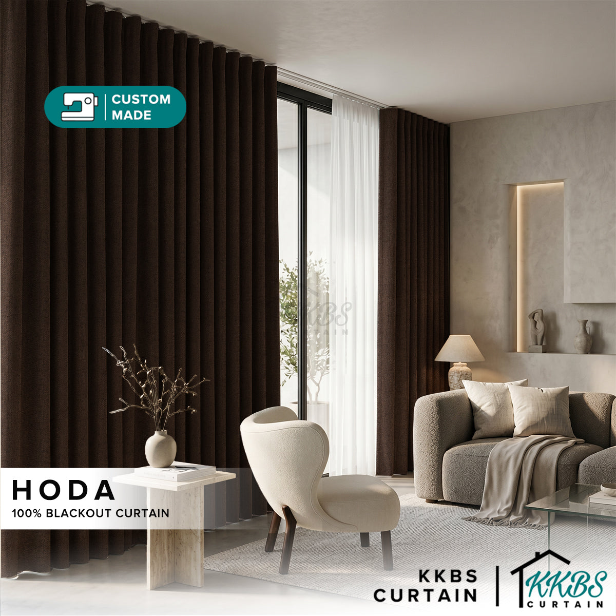 Hoda Blackout Curtain Custom Made