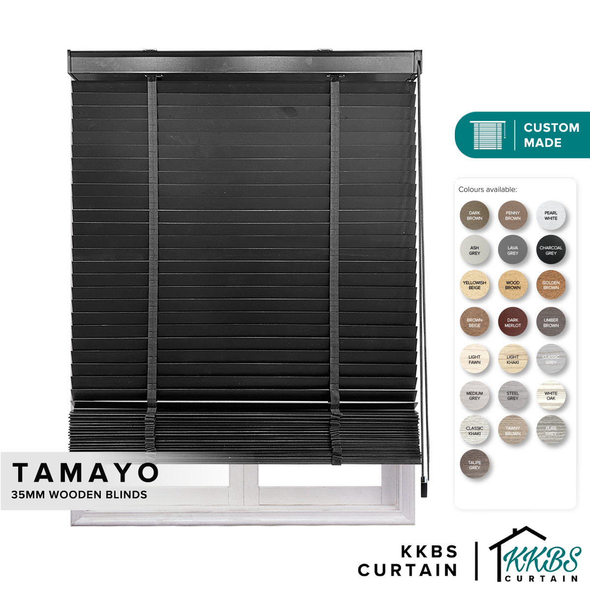 Tamayo 35mm 木百叶窗/定制木百叶窗