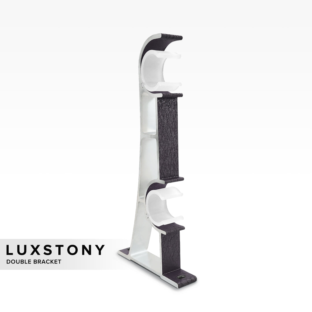 Bracket Double Batang Langsir Luxstony Space Grey
