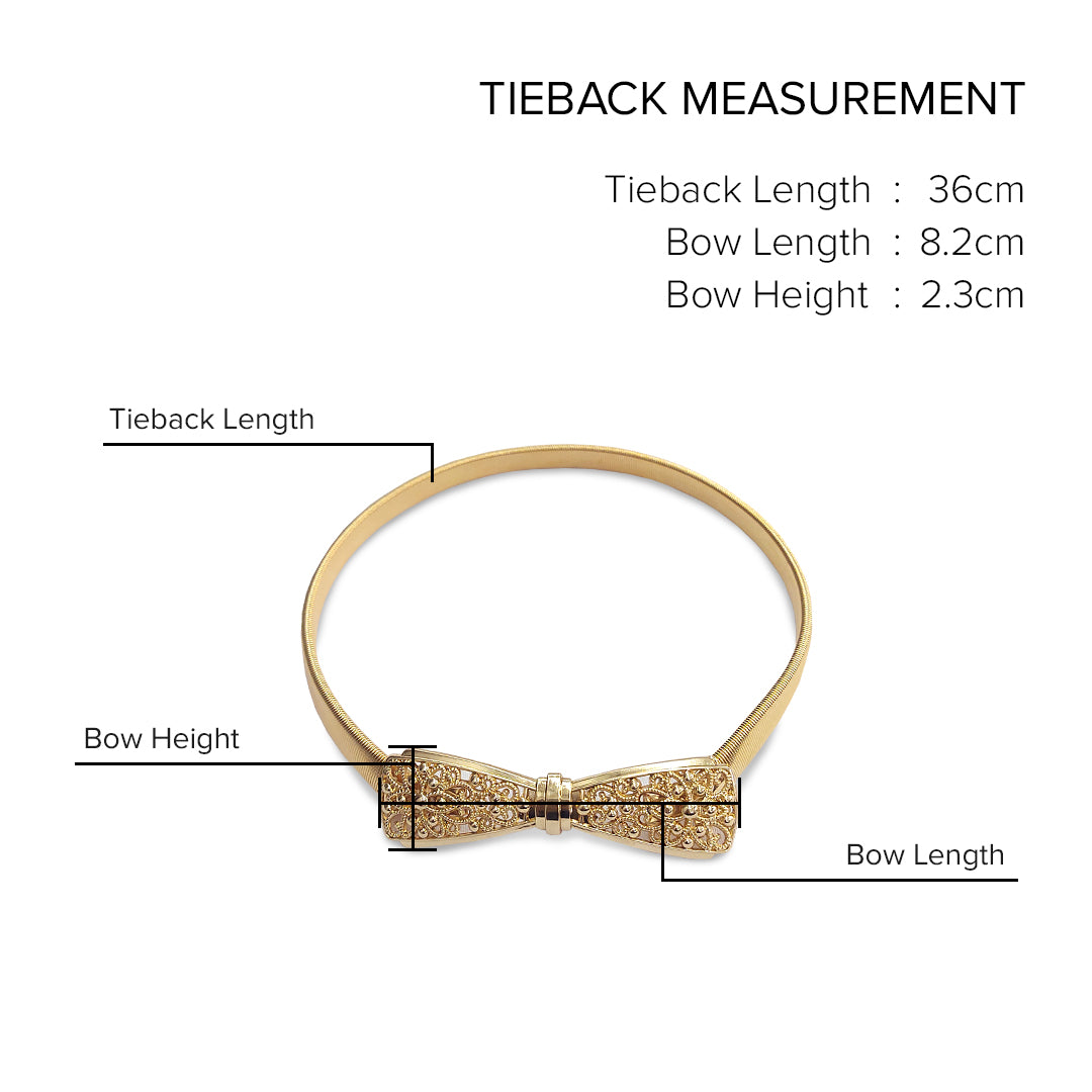 Emorie Bowtie Design Curtain Tieback
