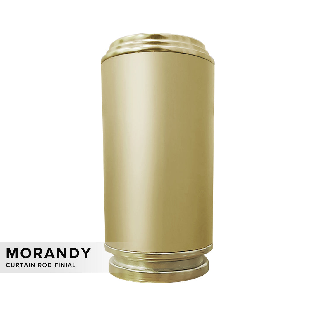Morandy Penutup Rod Langsir Emas Cerah