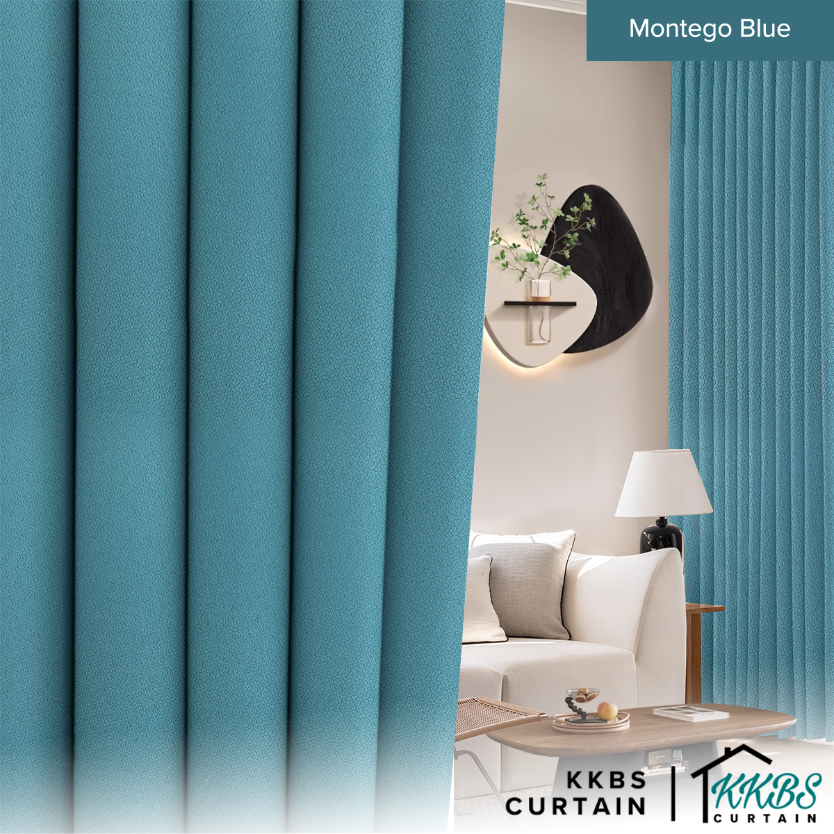 Morina 85-95% Blackout Curtain Ready Made Extra Width