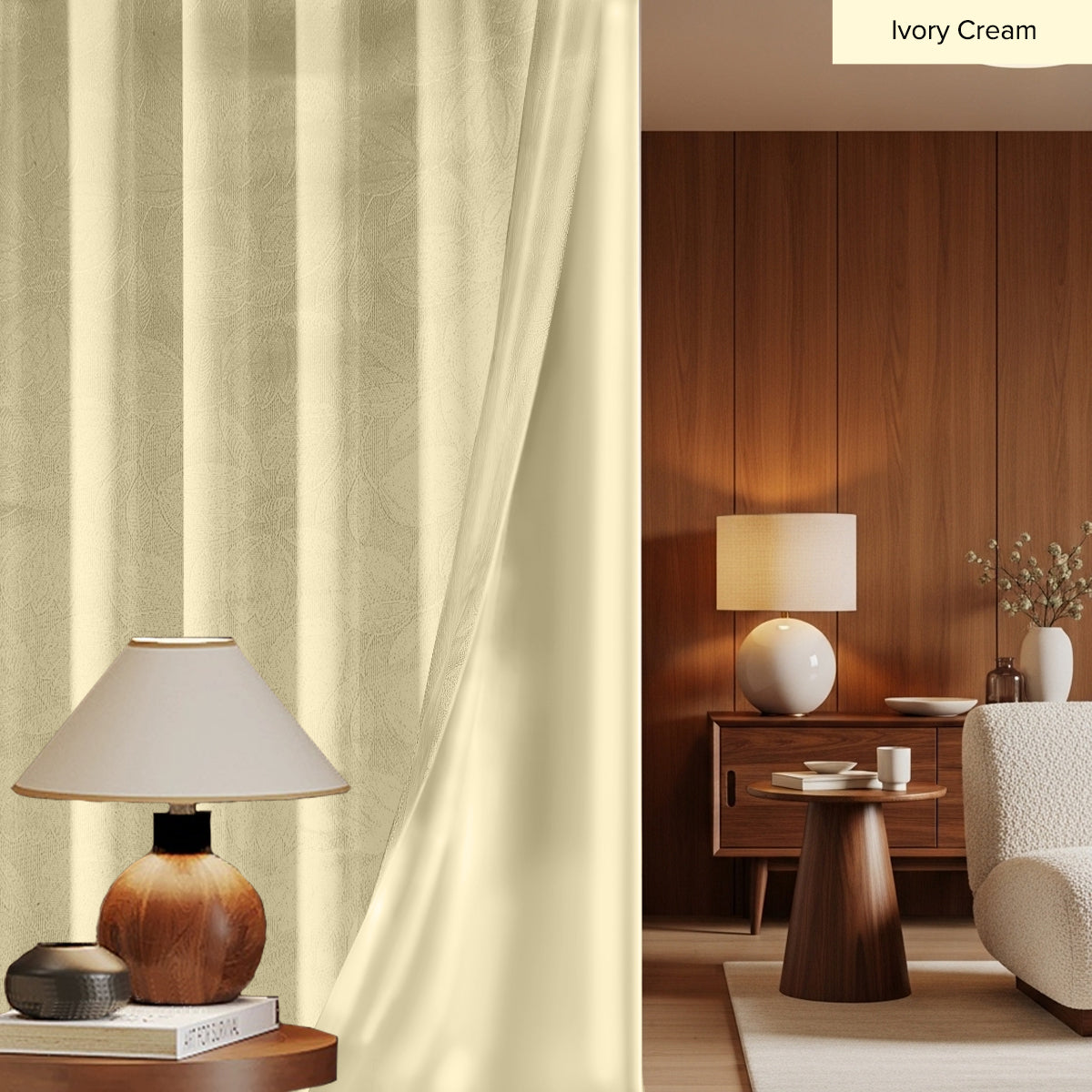 Miranda 90-98% Blackout Curtain Ready Made - Standard Width