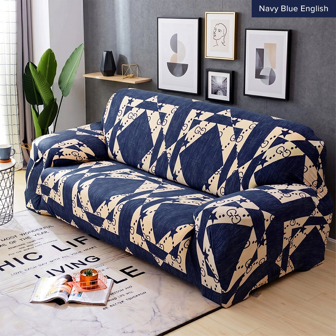 Pelindung Calar Anti Gelincir Sarung Sofa Elastik Gentian Susu Halaman 2