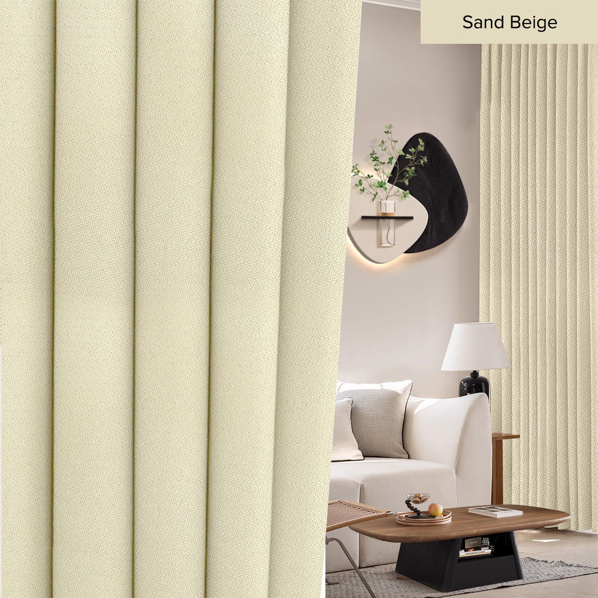Morina 85-95% Tirai Blackout Sedia Dibuat Lebar Tambahan
