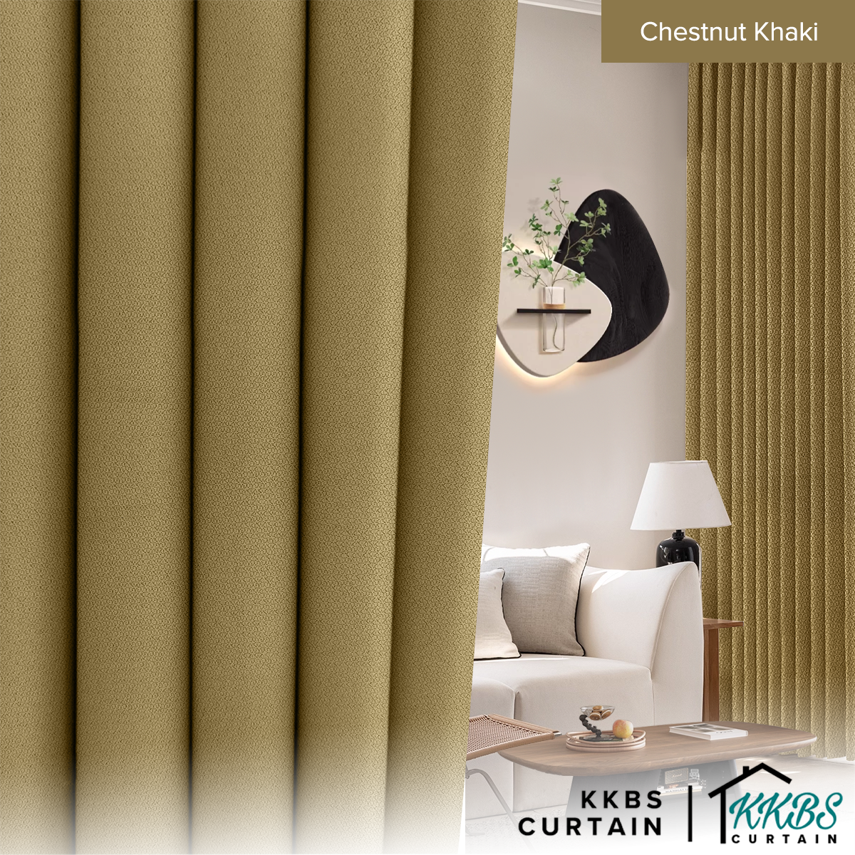 Morina 85-95% Tirai Blackout Sedia Dibuat Lebar Standard