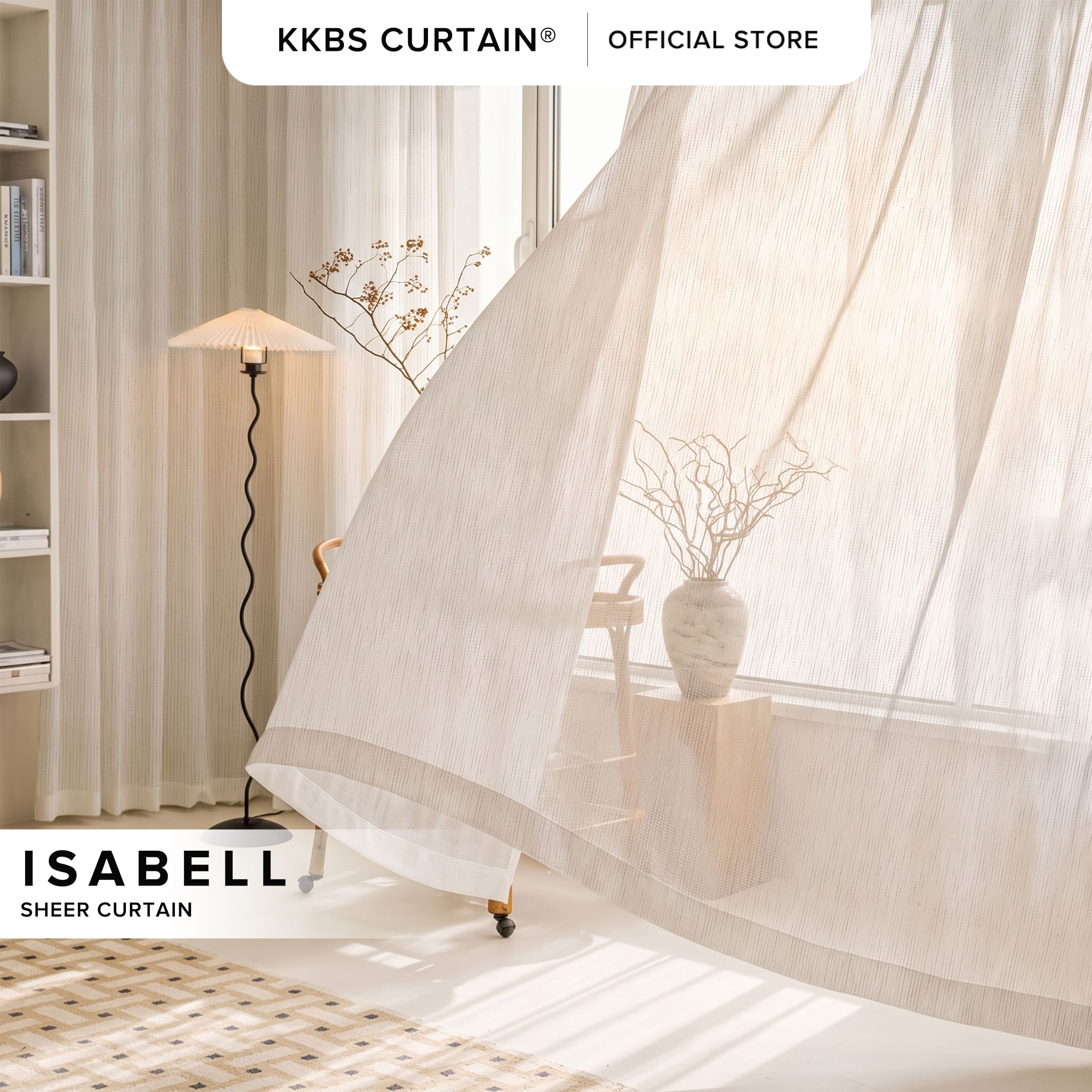 Isabell Sheer Curtain Custom Made