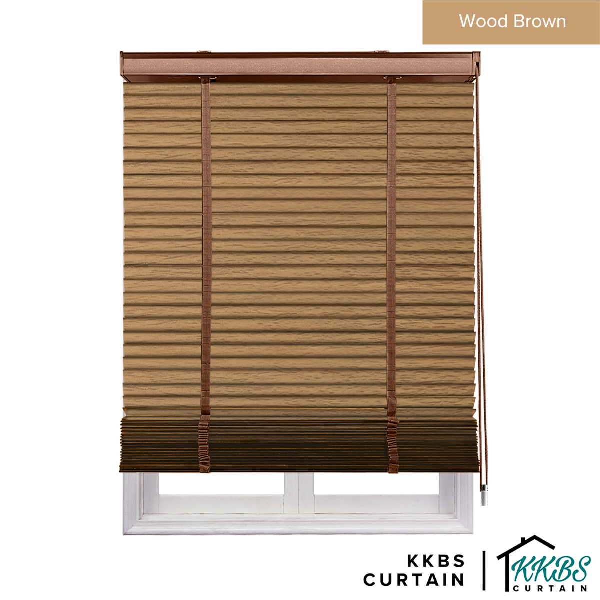 Nezuko 50mm Faux Wood Blinds Waterproof Custom Made